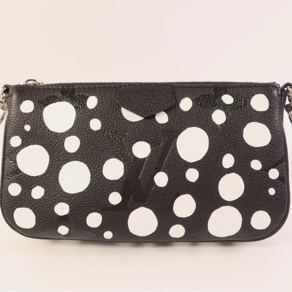 Louis Vuitton Black and White Polka Dot multi pochette pouch yayoi Kusama - Picture 1 of 2